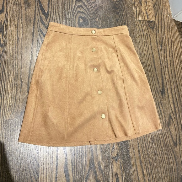 Wilfred Free suede skirt - brown, size 2 - Picture 1 of 3